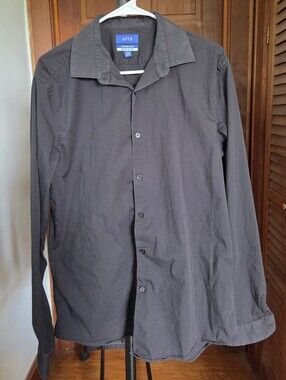 APT. 9 Men's Black Button Down Shirt